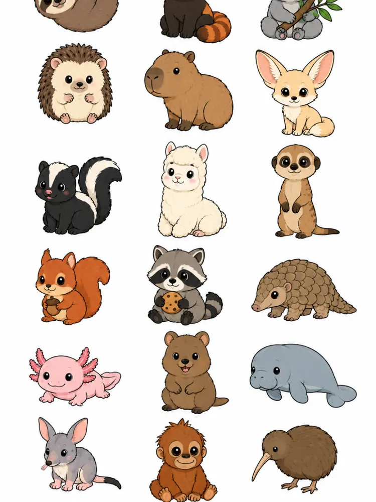Amostra do kit Pets: bichinhos fofos para recortar